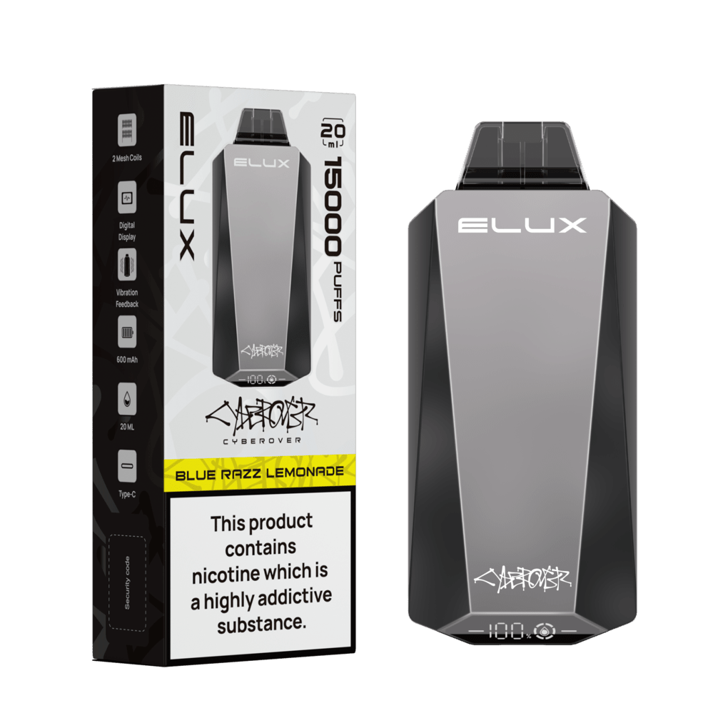 Elux Cyberover 15000 Puff Disposable | Only £8.99 each | Eazy Vapes