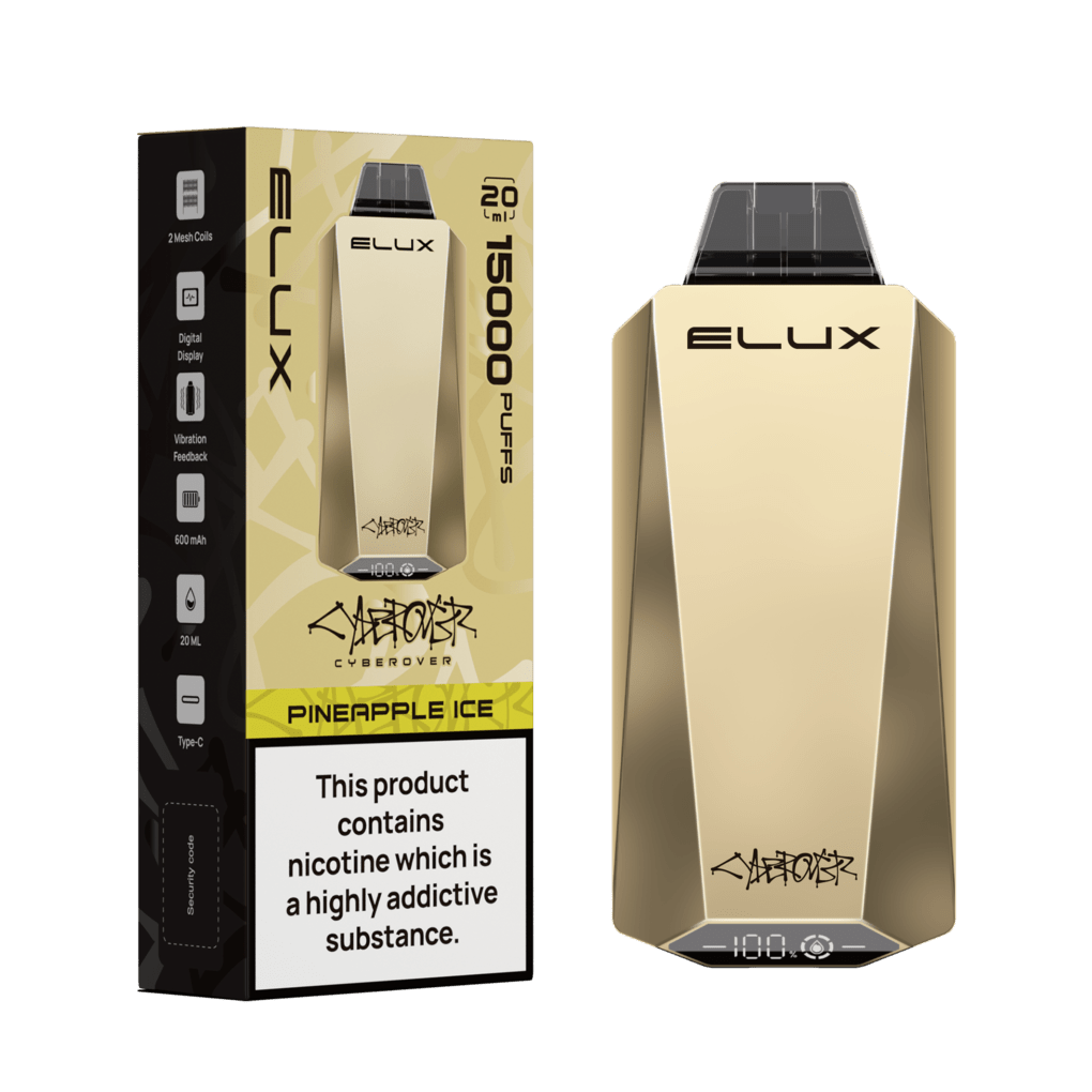 Elux Cyberover 15000 Puff Disposable | Only £8.99 each | Eazy Vapes