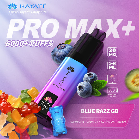 Hayati Pro Max+ 6000 Puffs Disposable Vape | Eazy Vapes