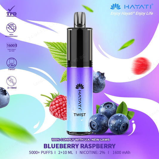 Hayati Twist 5000 Puff Disposable Vape | Only £7.99 | Eazy Vapes