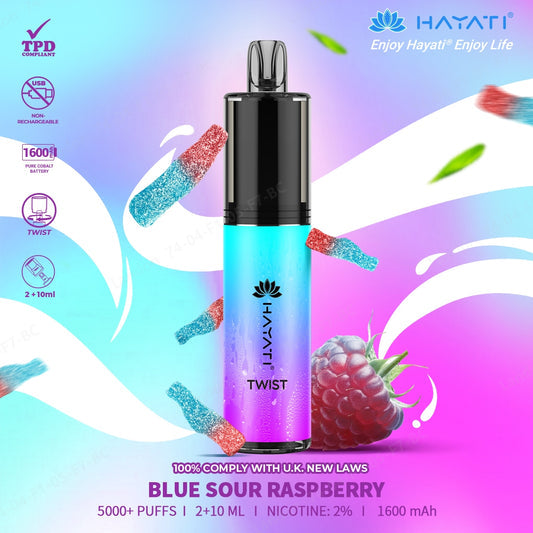 Hayati Twist 5000 Puff Disposable Vape | Eazy Vapes