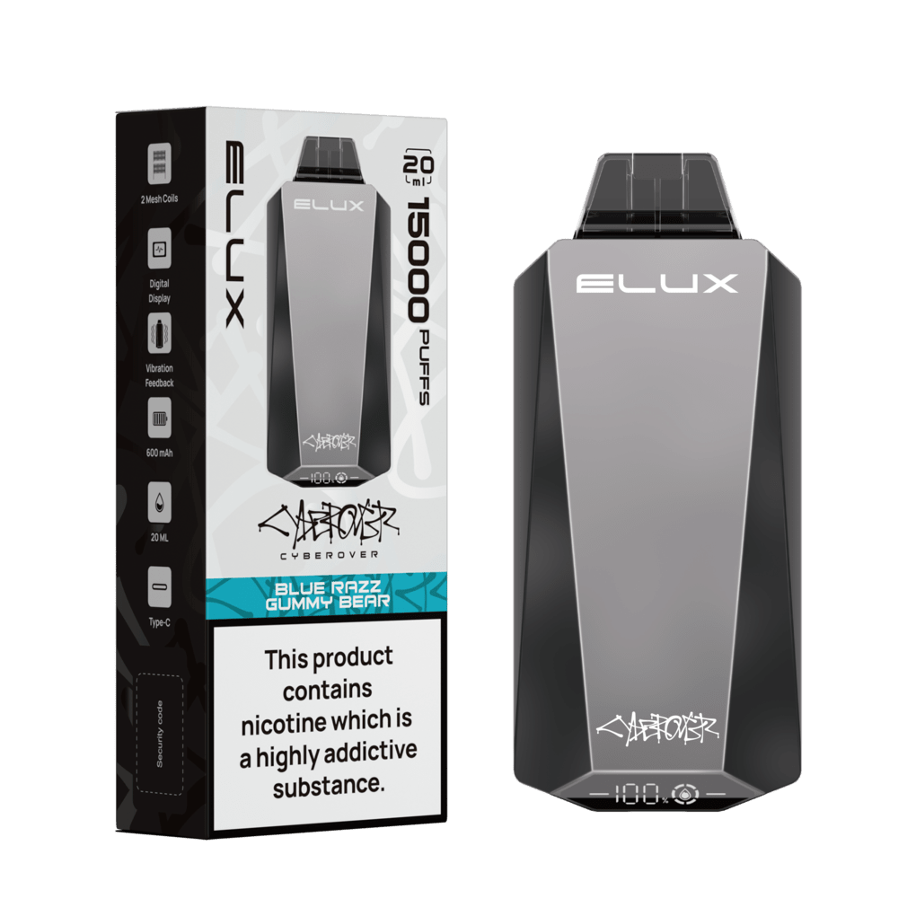 Elux Cyberover 15000 Puff Disposable | Only £9.99 each | Eazy Vapes