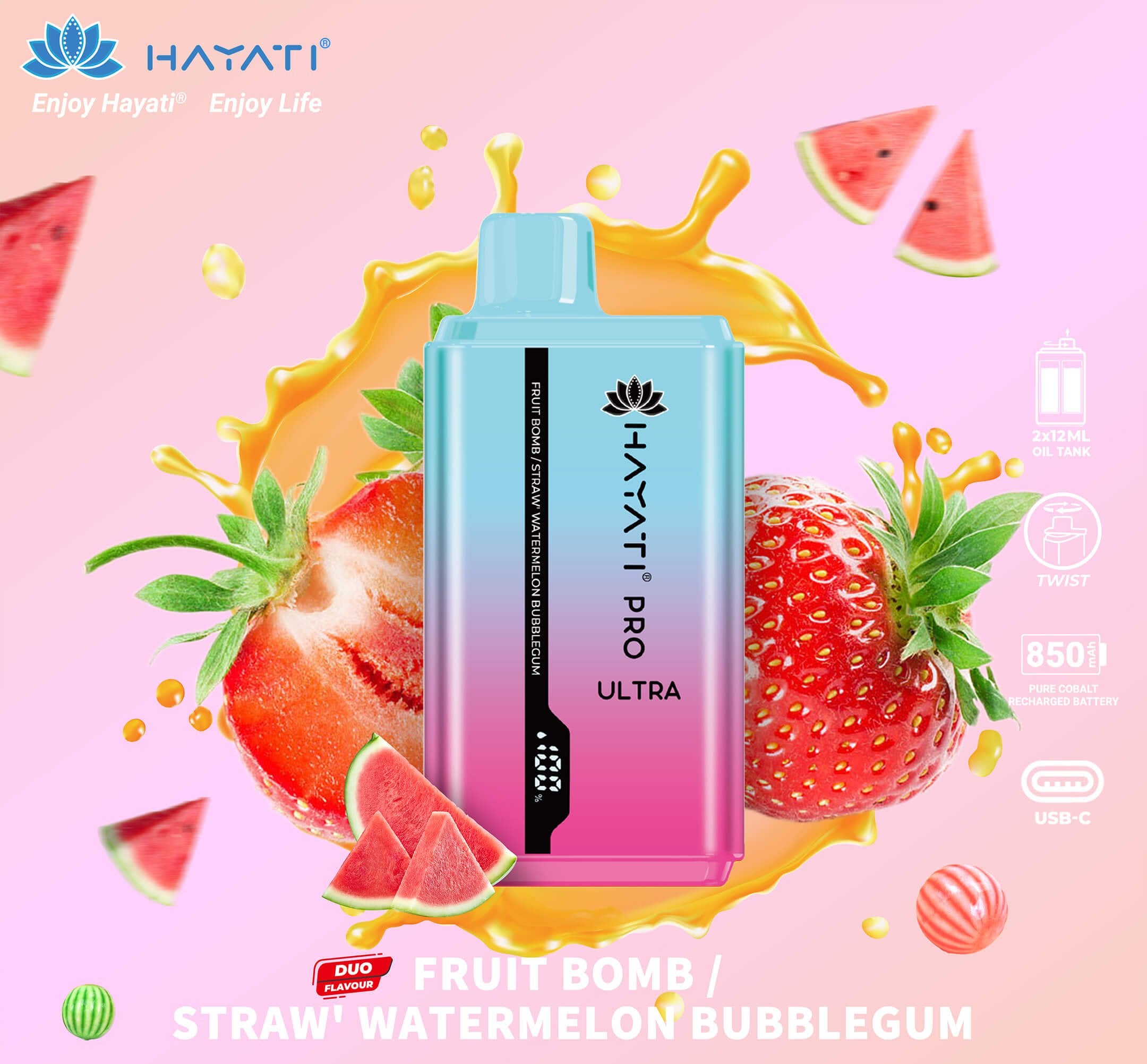 Hayati Pro Ultra 15000+ Puffs Disposable- Only £11.99 each!