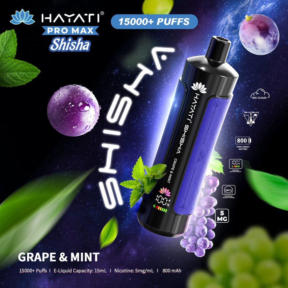 Hayati Pro Max Shisha 15,000 Puff Disposable Vape | Eazy Vapes