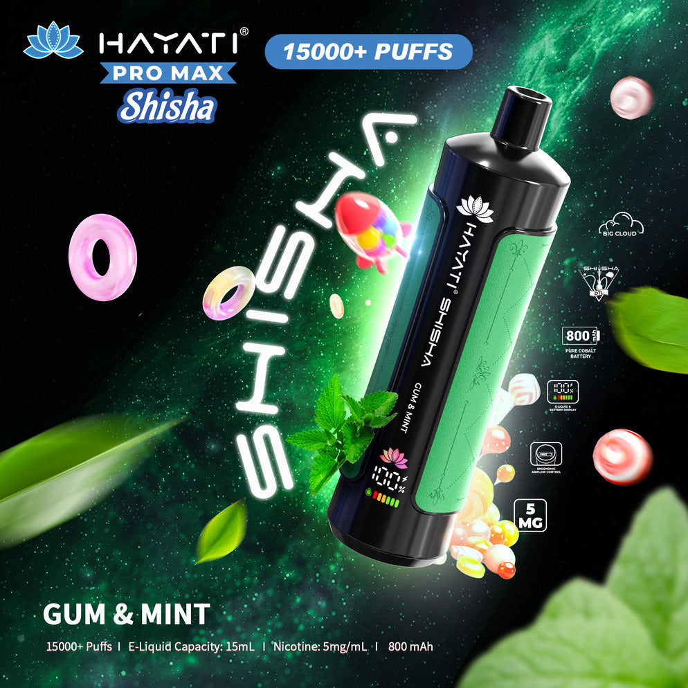 Hayati Pro Max Shisha 15,000 Puff Disposable Vape | Eazy Vapes