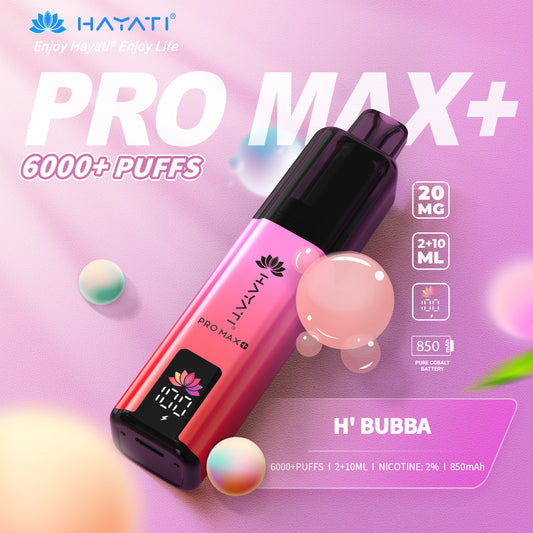 Hayati Pro Max+ 6000 Puffs Disposable Vape | Eazy Vapes