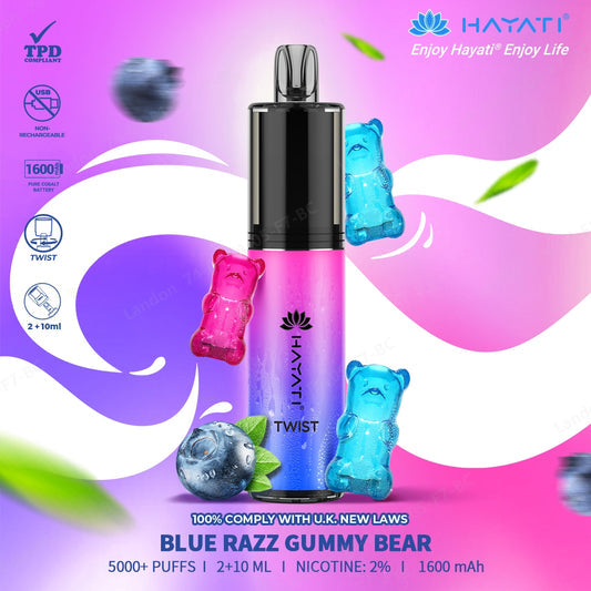 Hayati Twist 5000 Puff Disposable Vape | Eazy Vapes