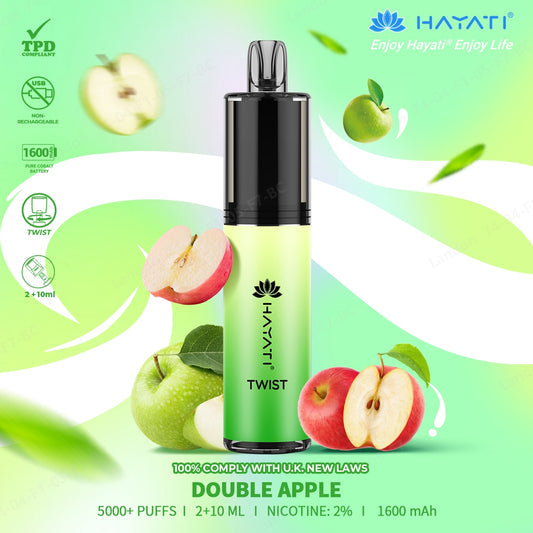 Hayati Twist 5000 Puff Disposable Vape | Eazy Vapes