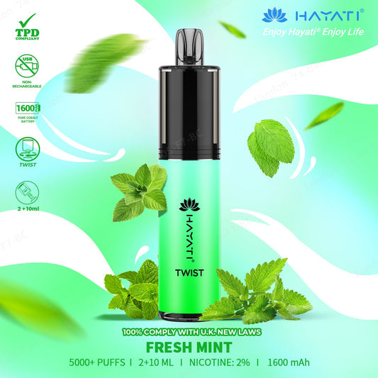 Hayati Twist 5000 Puff Disposable Vape | Eazy Vapes