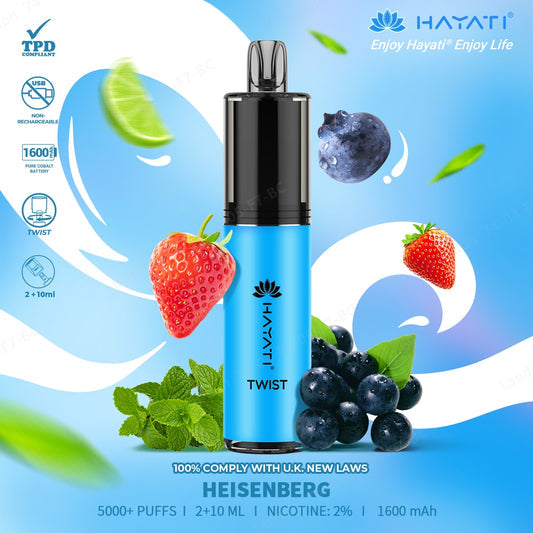 Hayati Twist 5000 Puff Disposable Vape | Eazy Vapes