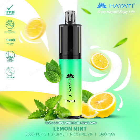 Hayati Twist 5000 Puff Disposable Vape | Eazy Vapes