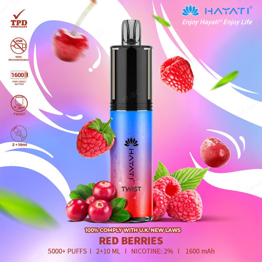 Hayati Twist 5000 Puff Disposable Vape | Eazy Vapes