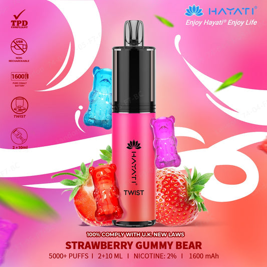 Hayati Twist 5000 Puff Disposable Vape | Eazy Vapes