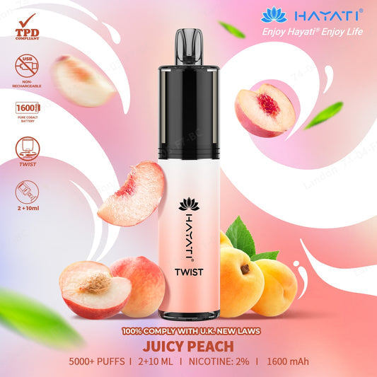 Hayati Twist 5000 Puff Disposable Vape | Eazy Vapes