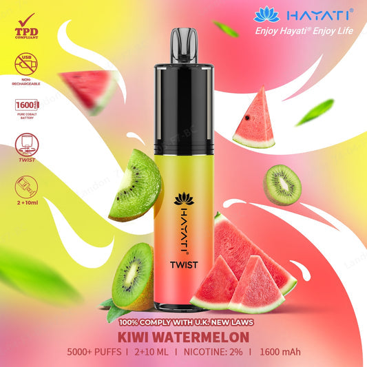 Hayati Twist 5000 Puff Disposable Vape | Eazy Vapes