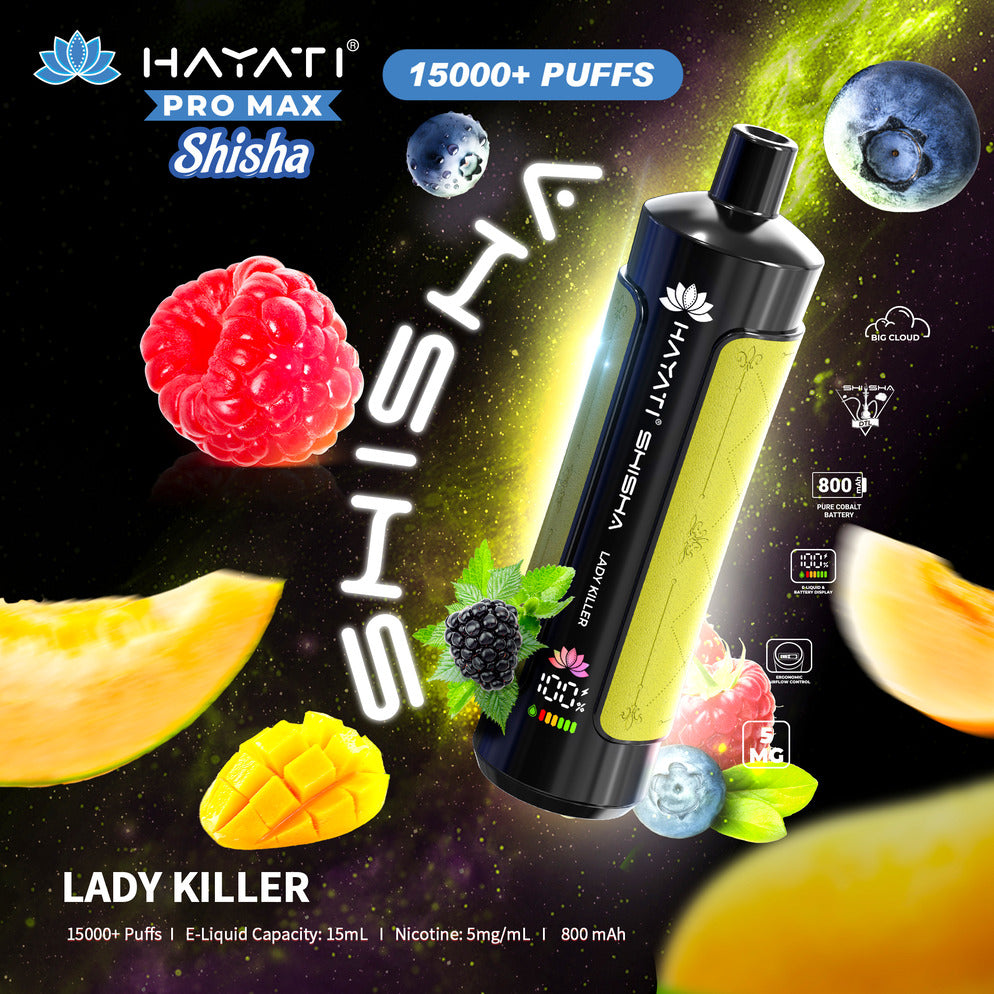 Hayati Pro Max Shisha 15,000 Puff Disposable Vape | Eazy Vapes