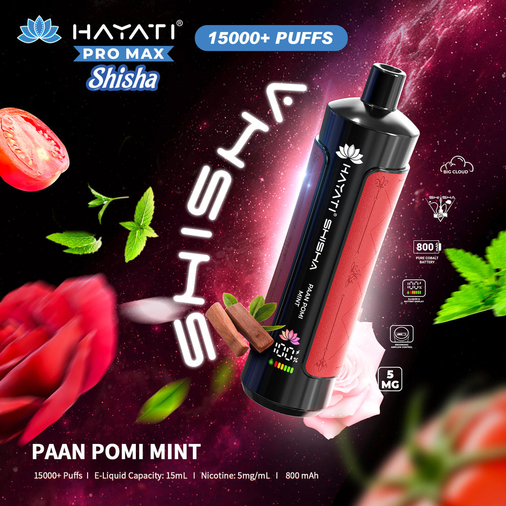 Hayati Pro Max Shisha 15,000 Puff Disposable Vape | Eazy Vapes