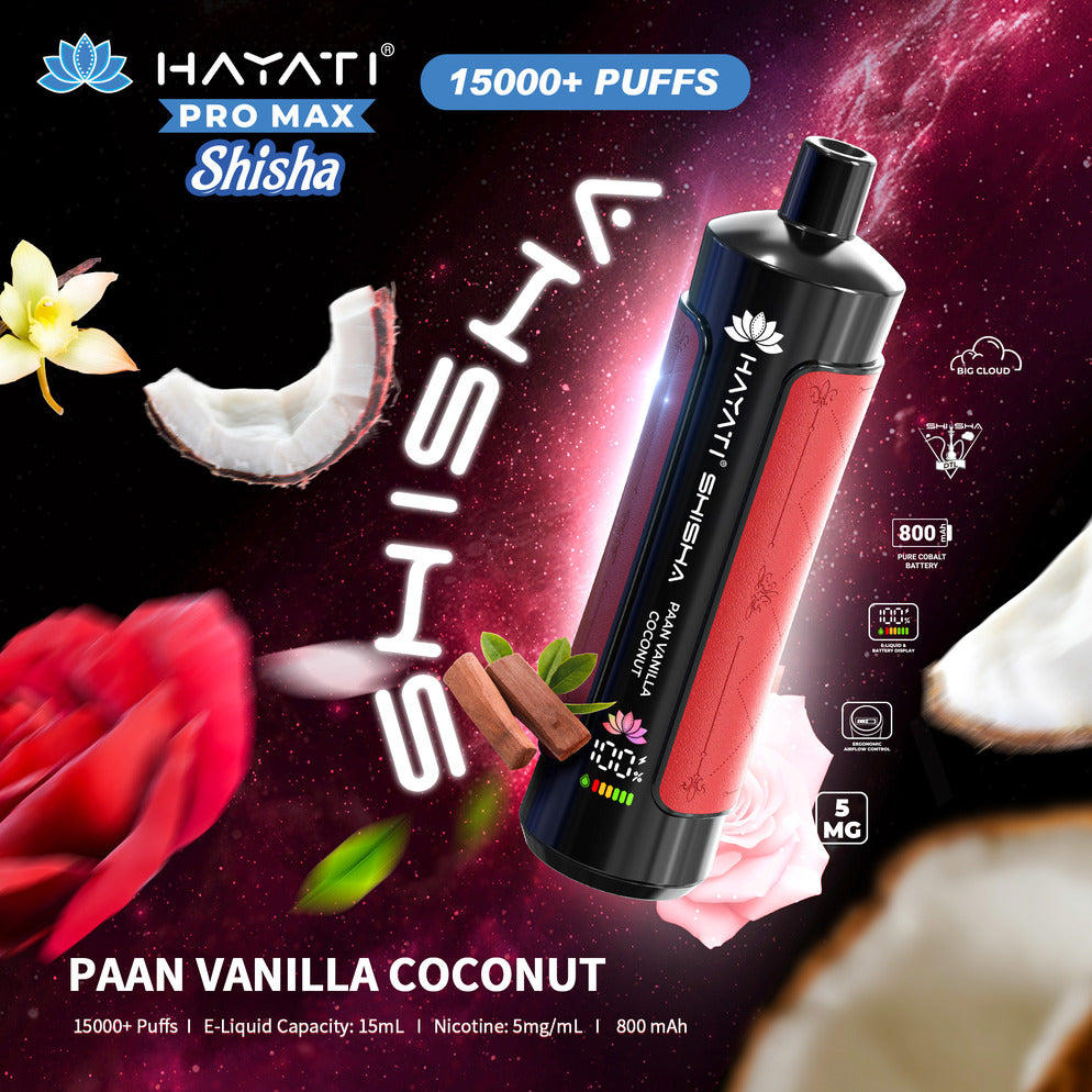 Hayati Pro Max Shisha 15,000 Puff Disposable Vape | Eazy Vapes