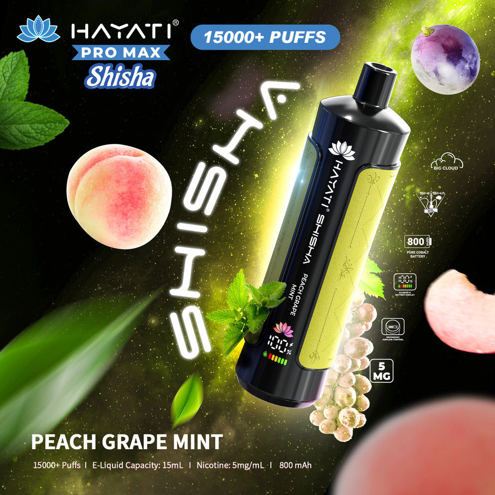 Hayati Pro Max Shisha 15,000 Puff Disposable Vape | Eazy Vapes