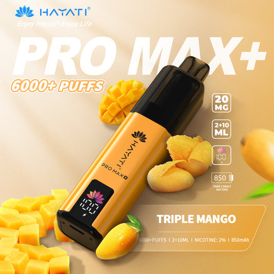 Hayati Pro Max+ 6000 Puffs Disposable Vape | Eazy Vapes