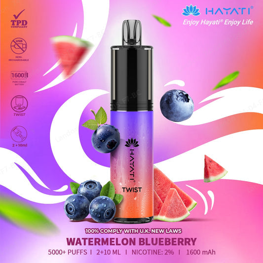 Hayati Twist 5000 Puff Disposable Vape | Eazy Vapes