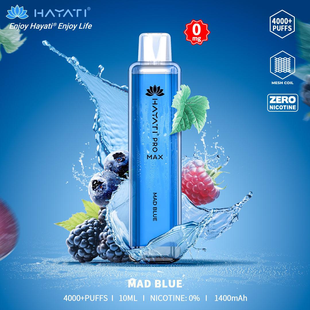 Hayati Pro Max 4000+ Puffs Zero Nicotine Disposable | Only £8.99 each | eazyvapes